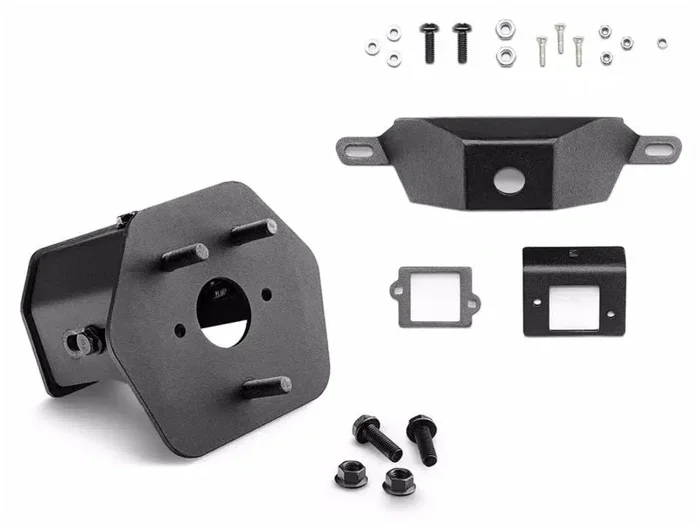 Rugged Ridge 20-24 Jeep Gladiator Wingmate Tire Mount & Camera Relocation Kit – Tex. Blk