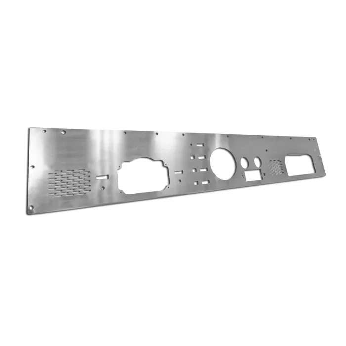 Rugged Ridge 76-86 Jeep CJ Stainless Steel Dash Panel w/ Gauge / Radio / Speaker Cut-Outs11.1 lb