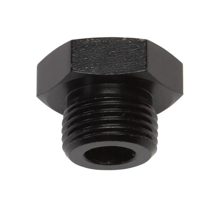 Russell Performance -6 AN Straight Thread Plug (Black)0.05 lb