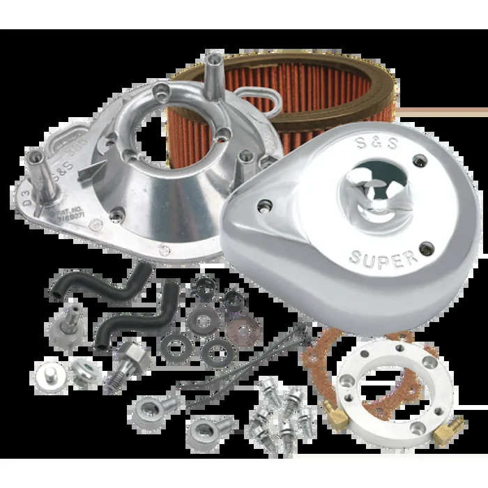 S&S Cycle 93-06 BT w/ Stock CV Carburetors Teardrop Air Cleaner Kit