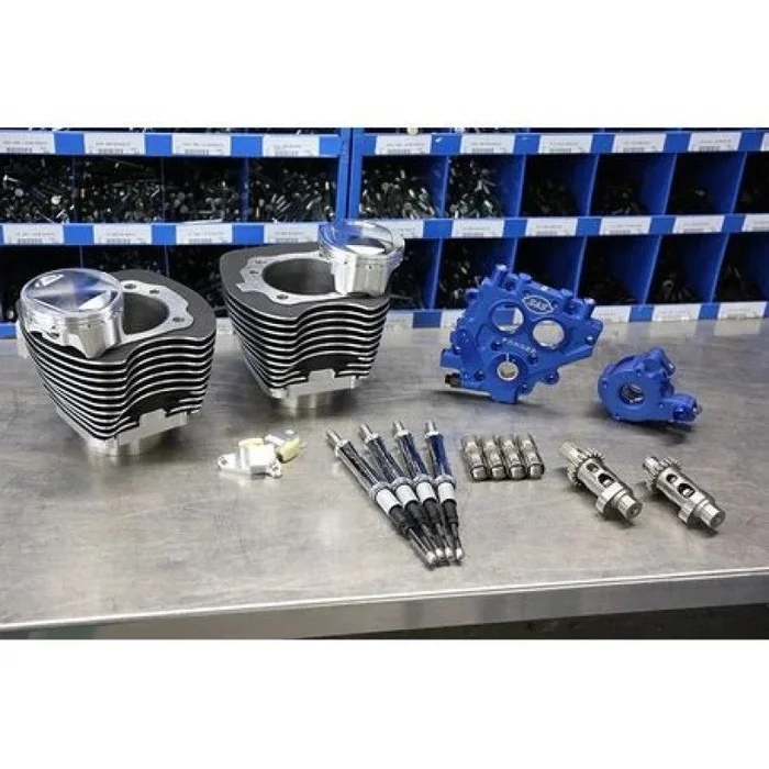 S&S Cycle 99-06 BT 100in Power Package – Wrinkle Black