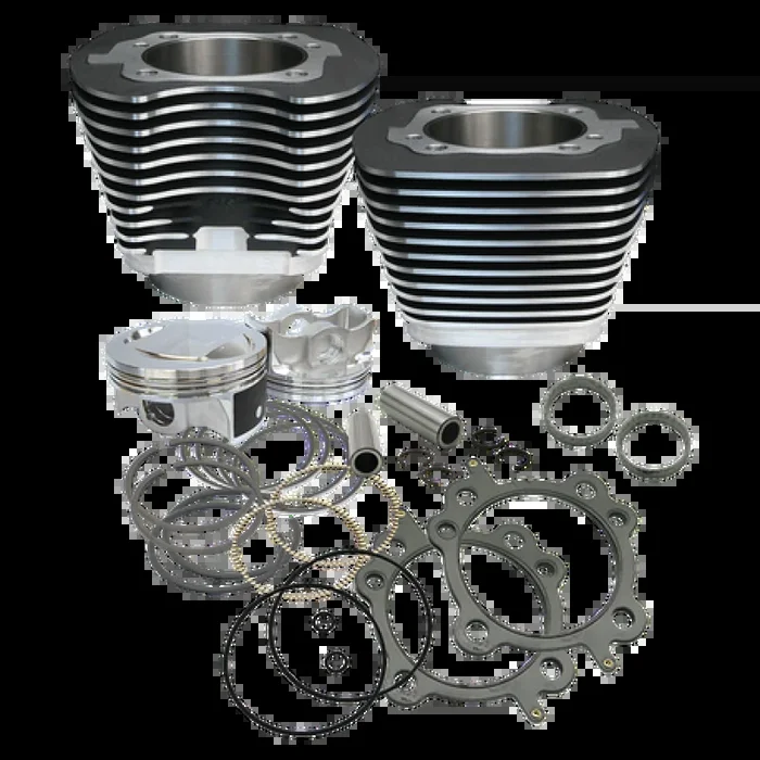 S&S Cycle 99-06 BT 97in Big Bore Cylinder Kit – Wrinkle Black
