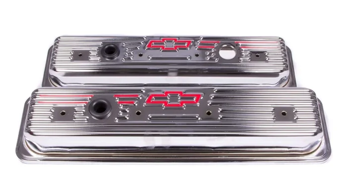 SBC Chrome Center Bolt V/C’s – Short w/Baffle