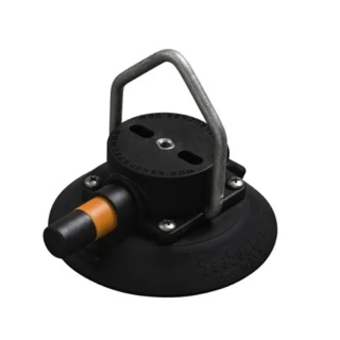 SeaSucker 4.5in. SeaSucker w/Pointed Stainless Steel D-Ring – Black