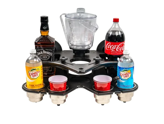 SeaSucker Double Decker Party Barge Portable Bar – Black
