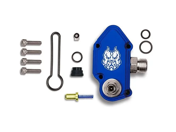 Sinister Diesel 03-07 Ford Powerstroke 6.0L Blue Spring Kit with Adjustable Billet Spring Housing0.8 lb