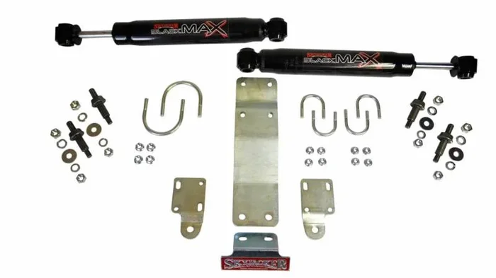 Skyjacker 2007-2017 Jeep Wrangler (JK) (Use w/ OEM Tie Rods) Dual Steering Damper Kit w/ Black Max14.1 lb