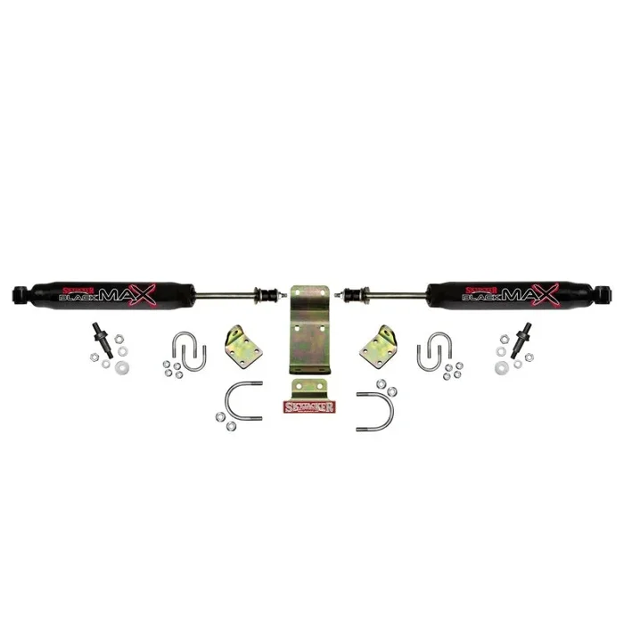 Skyjacker 2018 Jeep Wrangler JL – Black Dual Steering Damper Kit