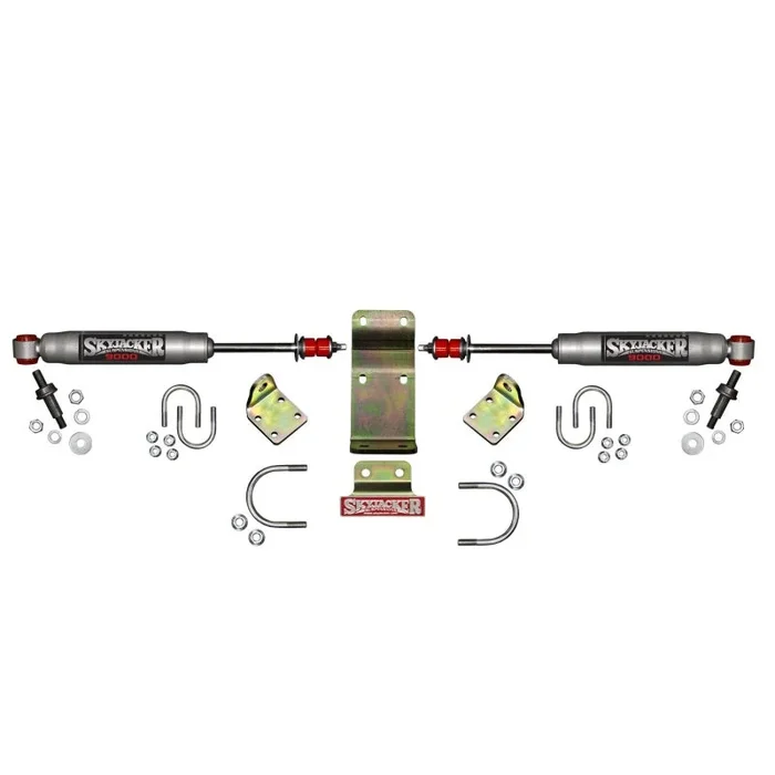 Skyjacker 2018 Jeep Wrangler JL – Silver Dual Steering Damper Kit11.9 lb