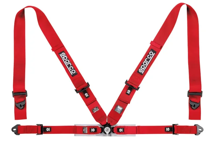 Sparco Belt 4Pt 3in/2in Competition Harness – Red