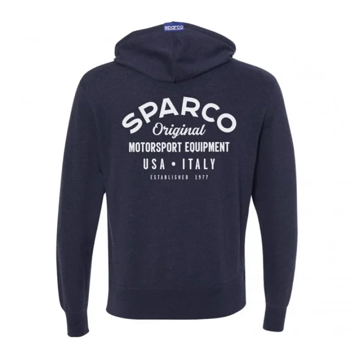 Sparco Sweatshirt ZIP Garage NVY – Medium