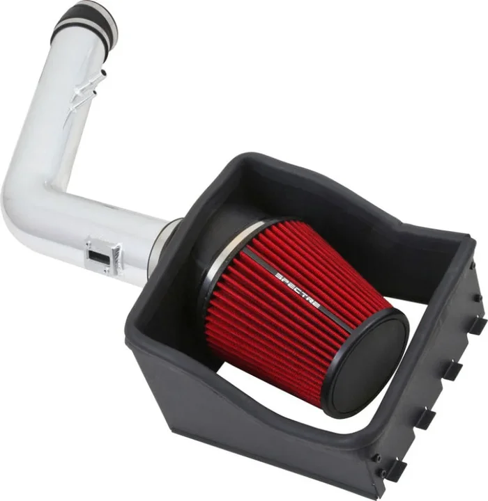 Spectre 11-14 Ford F250/350 V8-6.2L F/I Air Intake Kit – Polished w/Red Filter