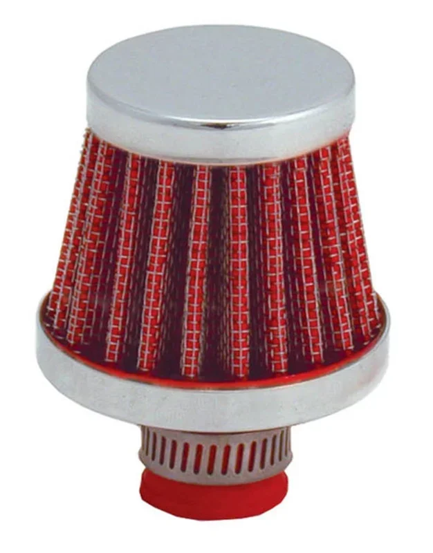Spectre Breather Filter 10mm Flange / 2in. OD / 1-3/4in. Height – Red
