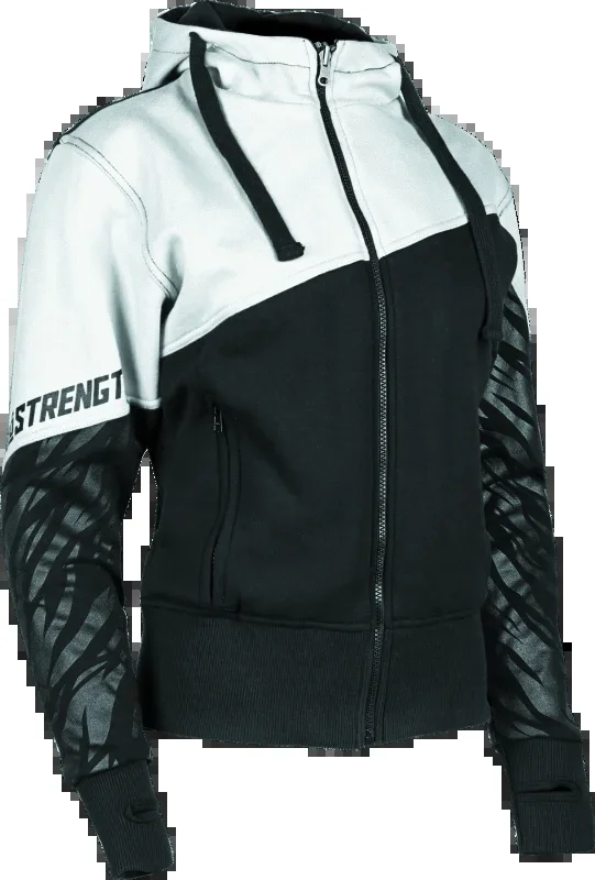 Speed and Strength Cat Outa Hell Hoody White/Black Womens – 2XL4.5 lb