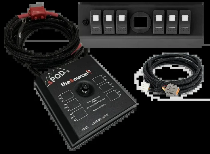 Spod 09-18 Jeep Wrangler JK SourceLT w/ Genesis Adapter and Amber LED Switch Panel