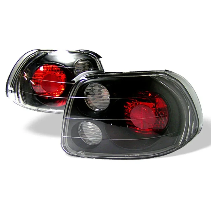 Spyder Honda Del Sol 93-97 Euro Style Tail Lights Black ALT-YD-HDS93-BK4.9 lb