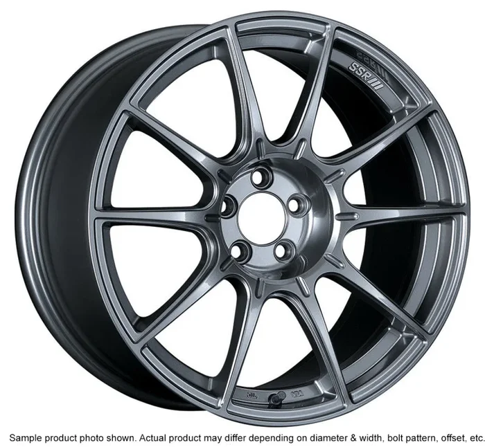 SSR GTX01 17×10 5×114.3 15mm Offset Dark Silver Wheel