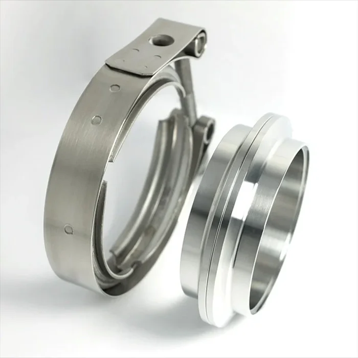Stainless Bros 4.0in 304SS V-Band Assembly – 2 Flanges/1 Clamp