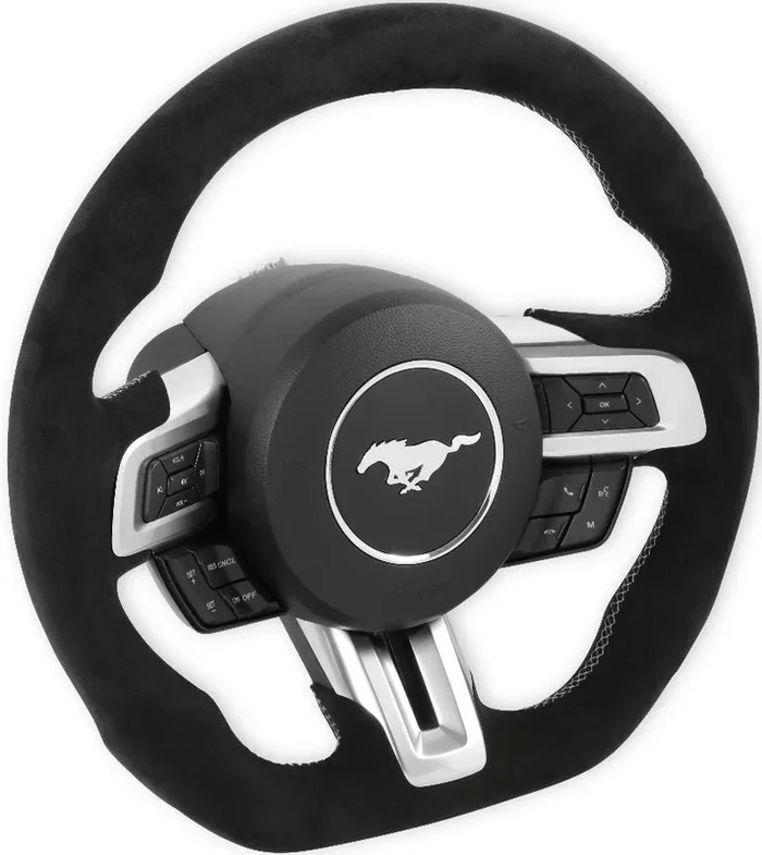 STEERING WHEEL,ALCANTARA,HEATED,18-22 MUSTANG