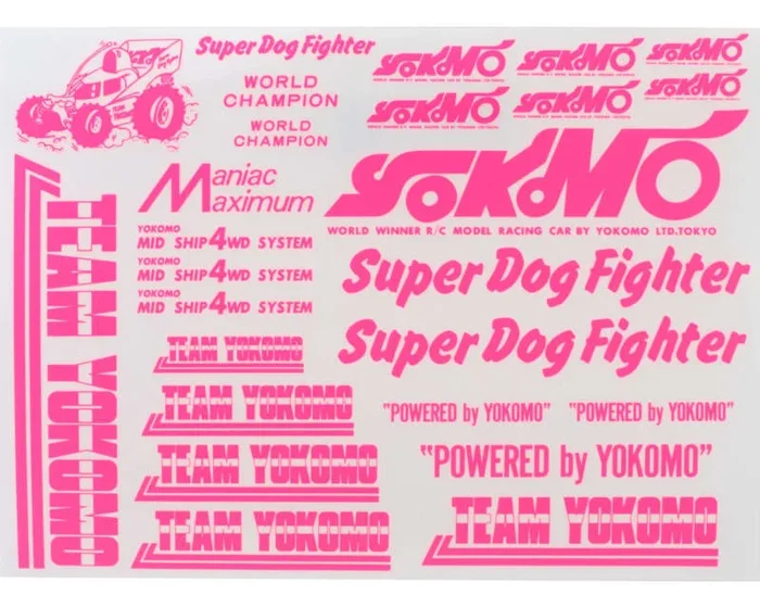 Super Dog Fighter Decal Set (Pink)