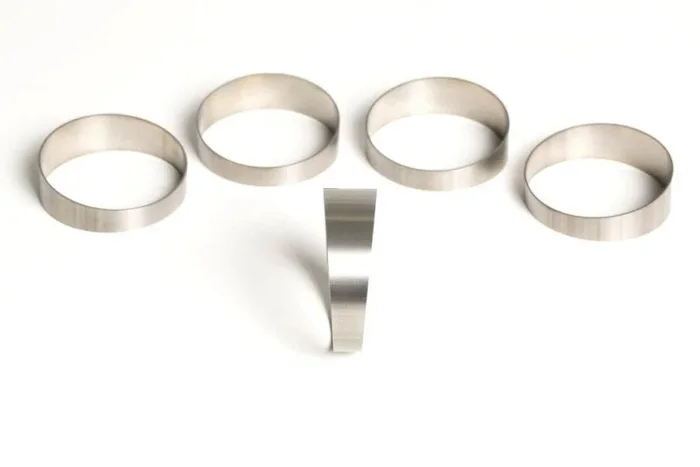Ticon Industries 1-7/8in 45 Degree 2.3D/4.324in CLR Loose Radius 1mm Wall Titanium Pie Cuts – 5pk