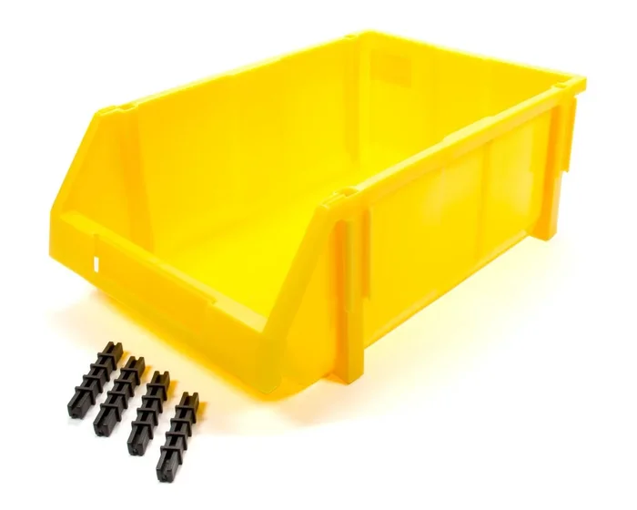 Triple X Race Components Plastic Storage Bin YEL 17-3/4 x 11-1/2 x 6-3/4