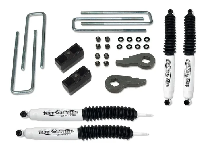 Tuff Country 99-06 Chevy Silverado 1500 4×4 2in Lift Kit (with Rear Lift Blocks SX8000 Shocks)