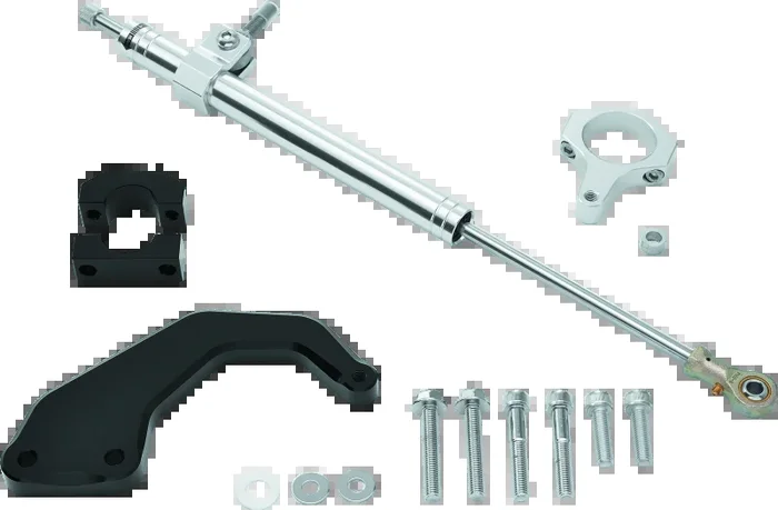 Twin Power 00-08 FLH FLT Satin Steering Damper Kit