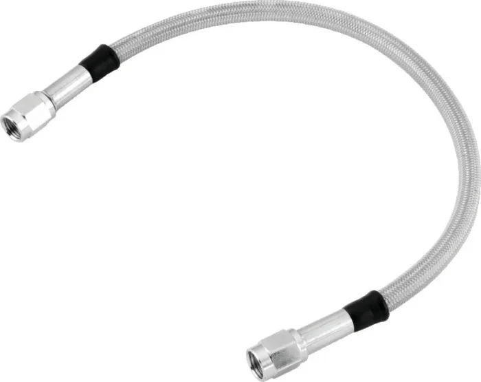Twin Power 72 Inch Clear Coated Dot Stainless Steel Brake Hose AN-3