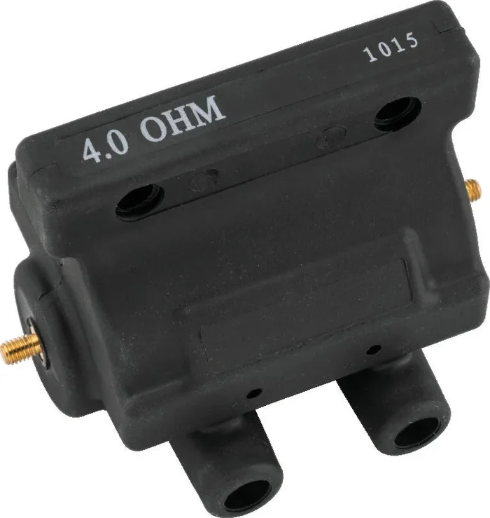 Twin Power 80-84 Big Twin and XL Ignition Coil Black Replaces H-D 31609-80 4 Ohm Original Style1.3 lb