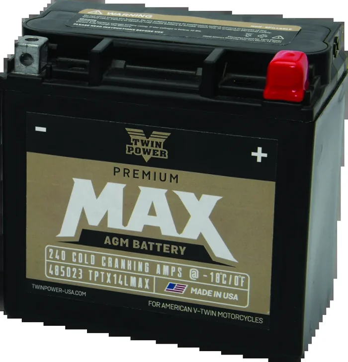 Twin Power GYZ-16HL Premium MAX Battery Replaces H-D 65958-04 Made in USA 240 CCA12.3 lb