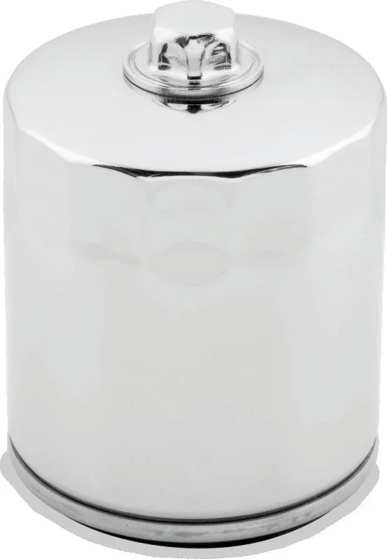 Twin Power Twin Cam and M8 Chrome Oil Filter With Nut Replaces H-D 63798-99 with Backflow Valve0.8 lb