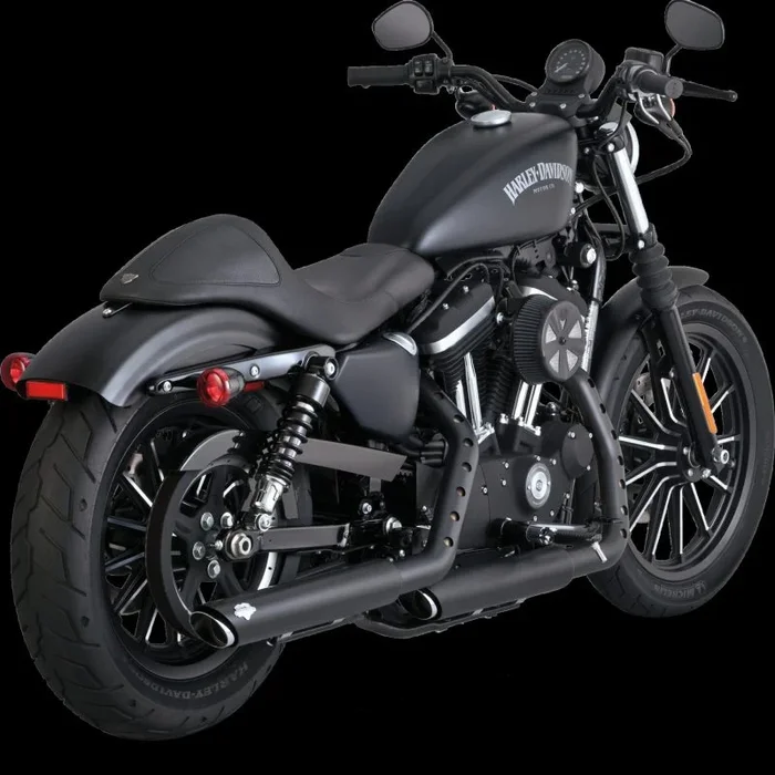 Vance & Hines HD Sportster 14-22 Twin Slash 3In PCX Slip-On Exhaust15.3 lb