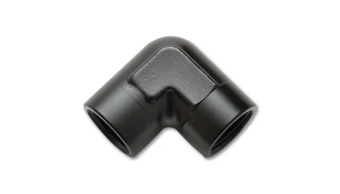 Vibrant 1/4in NPT 90 Degree Female Pipe Coupler Fitting0.06 lb