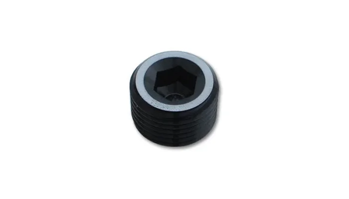 Vibrant 1/8in NPT Socket Pipe Plugs – Aluminum