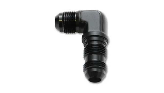 Vibrant -10AN Bulkhead Adapter 90 Degree Elbow Fitting – Anodized Black Only