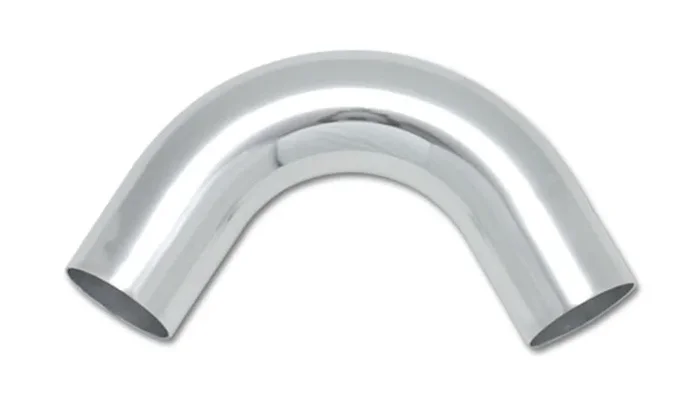 Vibrant 3.5in O.D. Universal Aluminum Tubing (120 degree Bend) – Polished