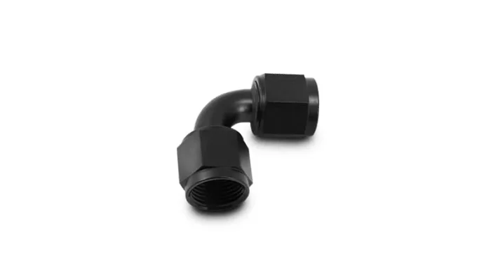 Vibrant -3AN Female 90 Degree Union Adapter (AN to AN) – Anodized Black Only