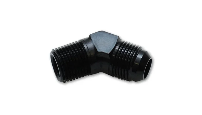 Vibrant -3AN to 1/8in NPT 45 Degree Elbow Adapter Fitting0.02 lb