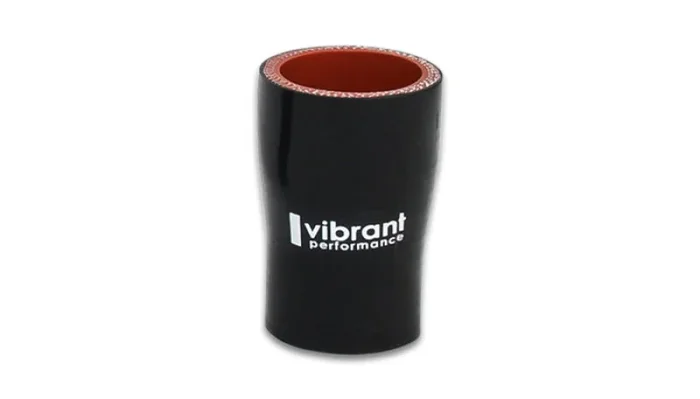 Vibrant 4 Ply Aramid Reducer Coupling 2.5in I.D. x 4in I.D. – Gloss Black