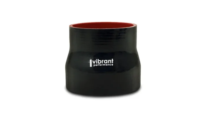 Vibrant 4 Ply Aramid Reducer Coupling 4.5in Inlet x 5in Outlet x 3in Length – Black