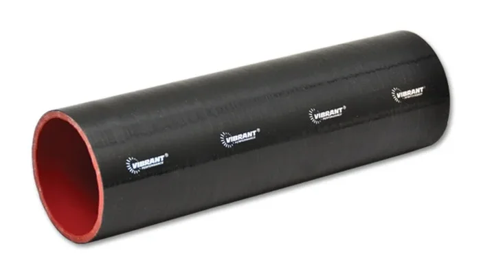 Vibrant 4 Ply Reinforced Silicone Straight Hose Coupling – 1.25in I.D. x 12in long (BLACK)0.8 lb