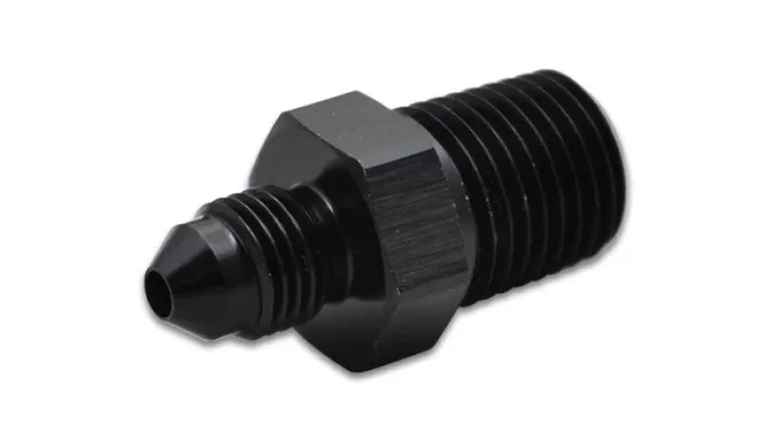 Vibrant -4AN to 1/4in NPT Straight Adapter Fitting – Aluminum