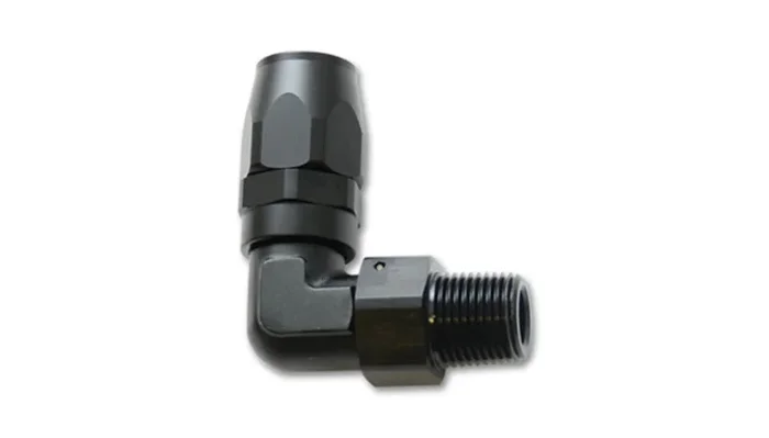 Vibrant Male NPT 90 Degree Hose End Fitting -10AN – 3/8 NPT