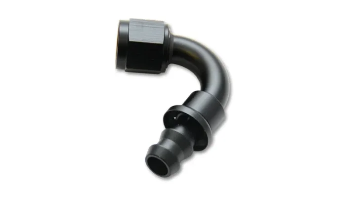 Vibrant Push-On 120 Degree Hose End Elbow Fitting – -8AN