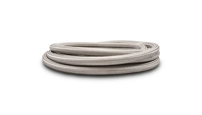 Vibrant SS Braided Flex Hose with PTFE Liner -10 AN (5 foot roll)1.0 lb