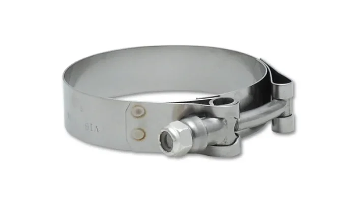 Vibrant Stainless Steel T-Bolt Clamps – Clamp Range 2.40in-2.64in (2 Pack)