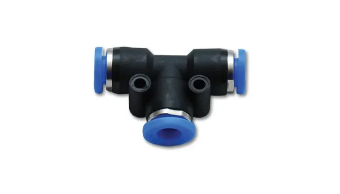 Vibrant Union inTin Pneumatic Vacuum Fitting – for use with 5/32in (4mm) OD tubing