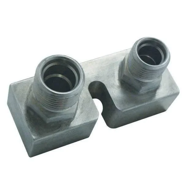 Vintage Air Ford Compressor Block Fi tting Straight #8 – #10