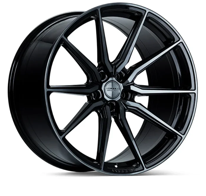 Vossen HF-3 20×10.5 / 5×120 / ET42 / Deep Face / 72.56 – Double Tinted – Gloss Black Wheel